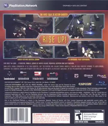 Dark Void (USA) (v1.01) (Disc) (Update) box cover back